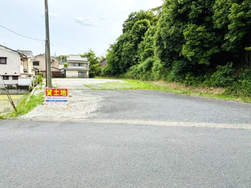 【菱田山ノ下】駐車場、資材置場用地 208坪