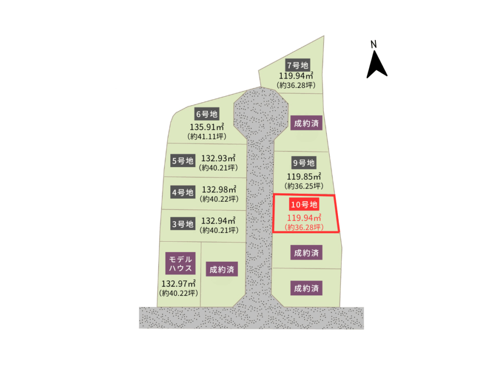 【相楽新堂前】10号地 山田川駅徒歩12分