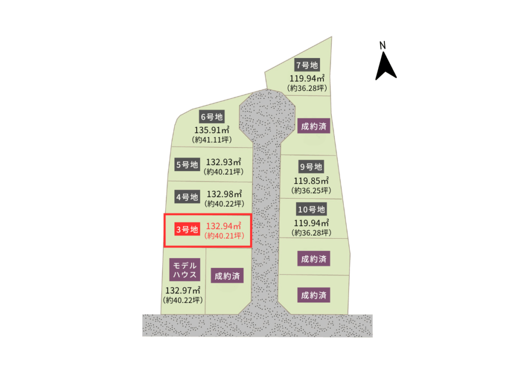 【相楽新堂前】3号地 山田川駅徒歩12分