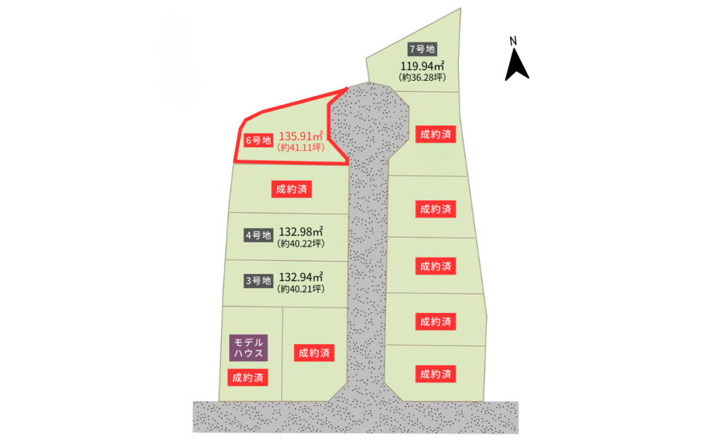 【相楽新堂前】6号地 山田川駅徒歩12分